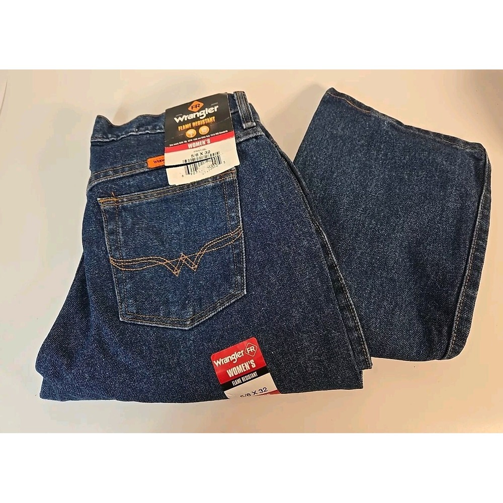 Wrangler FR‎ Flame Resistant Work Jeans Bootcut Women's 5/6 X 32 New